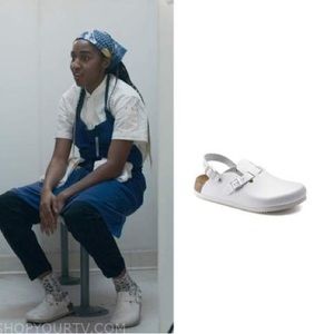BIRKENSTOCK TOKIO in WHITE size 38 like Syd's on the Bear